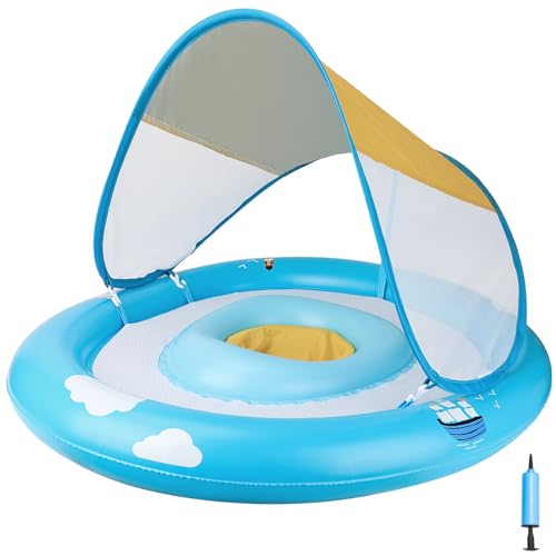 Flutuador para Crianças MYCARBON com Chapéu e Almofada MYCARBON - Colchões e espreguiçadeiras de piscina - flutuador, crianças, chapeu, almofada, inflável