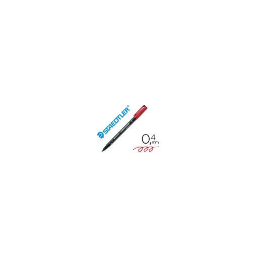 Marcador STAEDTLER Permanente Lumocolor Ponta Extrafina Vermelho Staedtler - Marcadores e marcadores de texto - 0,4mm, álcool, resistente ao calor, polipropileno