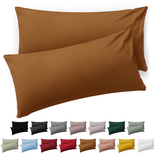 Capa de Almofada BLUMTAL (Castanho - 40x80 cm) Everbrent - Roupa de cama - microfibra, lavável, 40x80 cm
