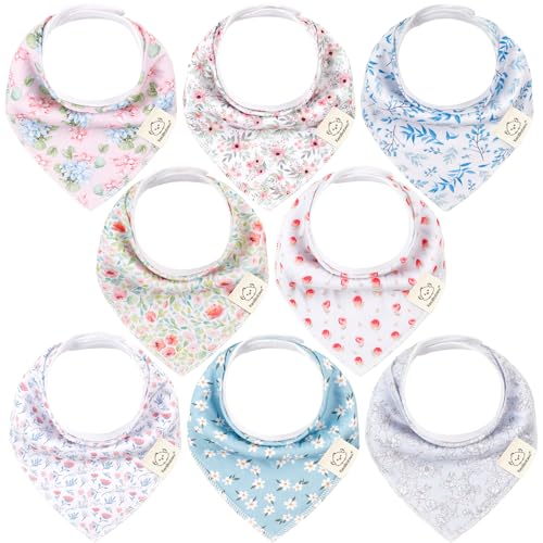 Bandana para Bebe KEABABIES 100% Algodão KeaBabies - Babetes - 100% algodão, fácil de usar, lavável à máquina, tampa triangular