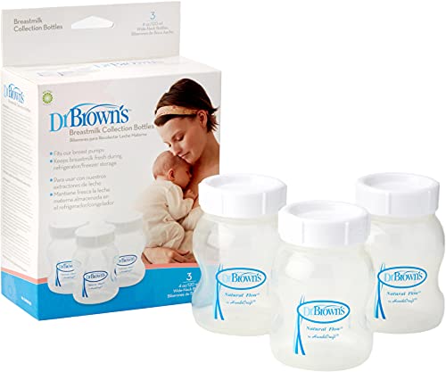 Garrafa de armazenamento do leite materno 3 peças - 170 g DR. BROWNS Dr. Brown's - Acessórios para bomba de mama - garrafa, leite materno, 3 peças, 170 g, sem BPA