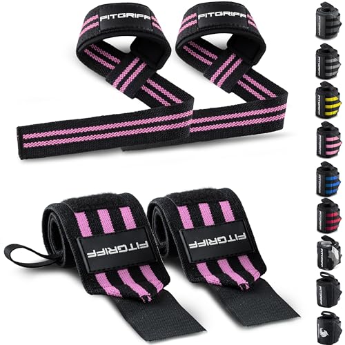 Muñequeras FITGRIFF Powerlifting Set (Talla Única) Fitgriff - Equipamento de terapia ocupacional e fisioterapia - powerlifting, talla única