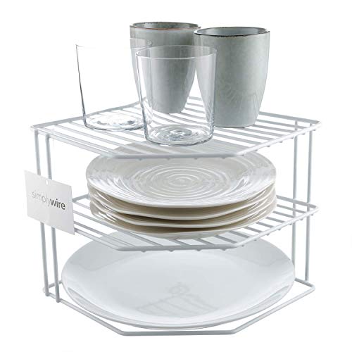 Suporte para Talheres SimplyWire Branco (33 x 15.5 x 13 cm) simplywire - Organizadores de cozinha - suporte, talheres, branco, 33x15.5x13cm