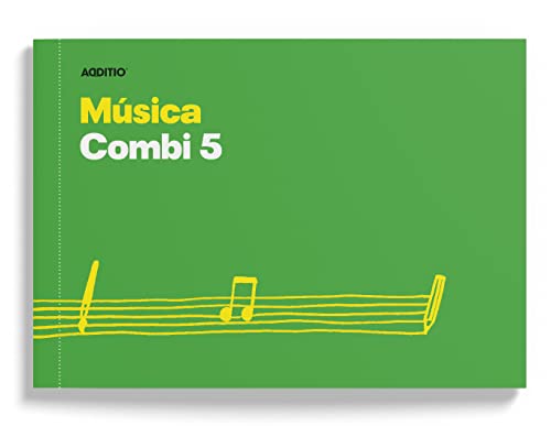 Caderno ADDITIO Combi 5 (Pentagramas - 16 mm - 48 Páginas) Additio - Papel de impressora e copiadora - pentagramas, 1,6 mm, microperforada, 48 páginas