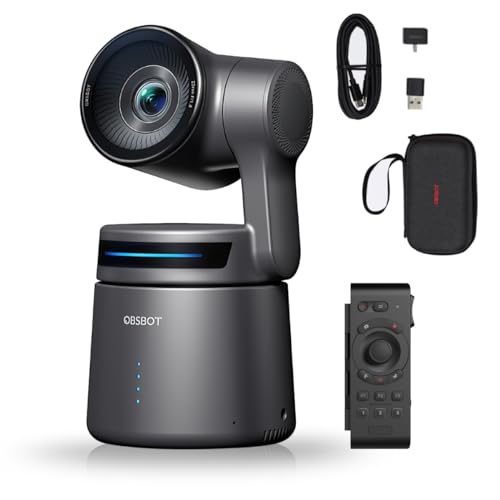 Câmara de Vídeo OBSBOT Tail Air Ndi 4K Streaming OBSBOT - Webcams - câmera, vídeo, obsbot, tail air, ndi, 4k, streaming