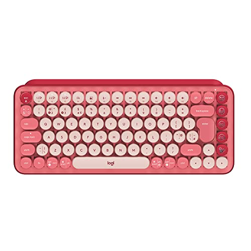Teclado LOGITECH Pop (Wireless - Layout US) Logitech - Teclados - mecânico, wireless, 8 teclas emojis, personalizável