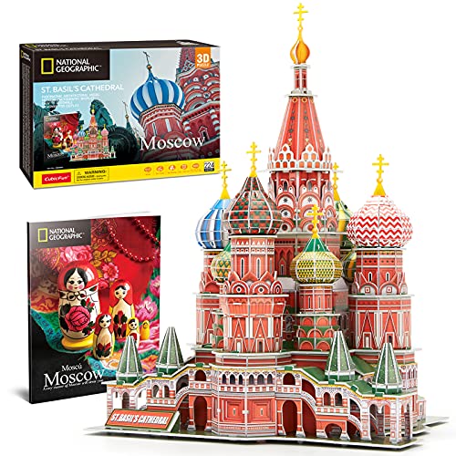 Modelo 3D da Catedral de São Basílio em Moscou Cubicfun Toys Industrial Co.,Ltd. - Quebra-cabeças - catedral, são basílio, moscou, modelo 3d