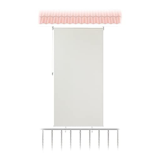 Relaxdays Parasol vertical 240x100cm cinzento Relaxdays - Revestimento - 240x100cm, cinzento, vertical
