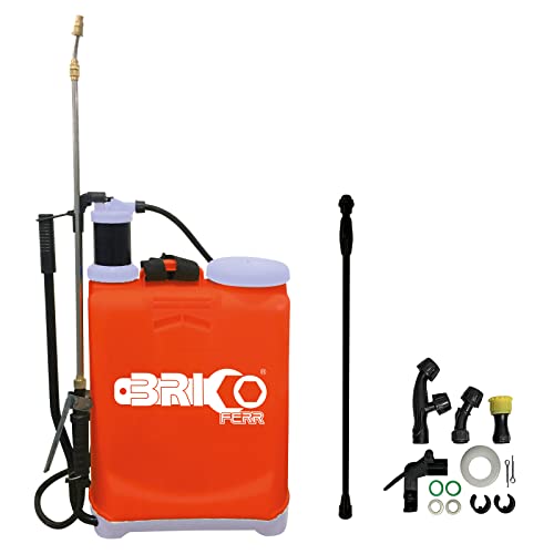 Pulverizador de água manual BRICOFERR com 2 lanças Bricoferr - Pulverizadores de jardim - pulverizador, água, manual, lanças, depósito, boquilha