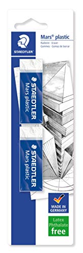 Borracha STAEDTLER Mars Plastic (2 unidades) Staedtler - Borrachas - desenho, arte, superfície lisa, 2 unidades