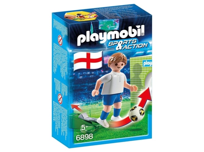 Conjunto de Construção PLAYMOBIL Footballeur Anglais (Idade Mínima: 4) PLAYMOBIL - Conjuntos de brinquedos - futebol, anglo, 4 anos