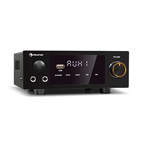 Amplificador AUNA AMP-2 DG (50 W - Bluetooth) AUNA - Áudio - 50 W, bluetooth, usb, leitor de cartão