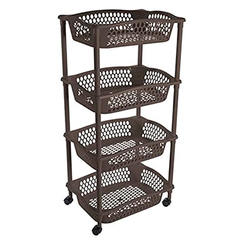 Carrinho de Cozinha AC (Castanho - 60 x 30 x 85 cm) Chino Antonio - Carrinhos de cozinha e jantar - castanho, 60 x 30 x 85 cm
