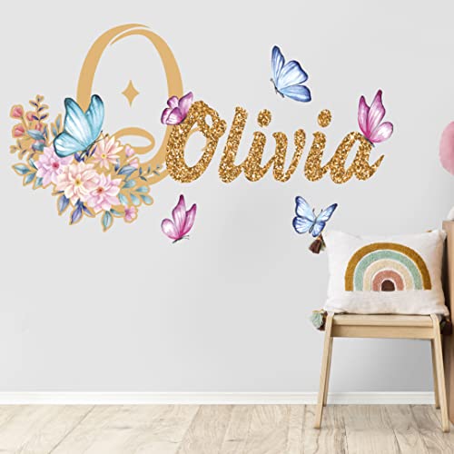 Autocolantes Decorativos para Crianças FLOWERS AND BUTTERFLIES Kyle Cornhole - Papel de parede - decorativos, crianças, flowers, butterflies
