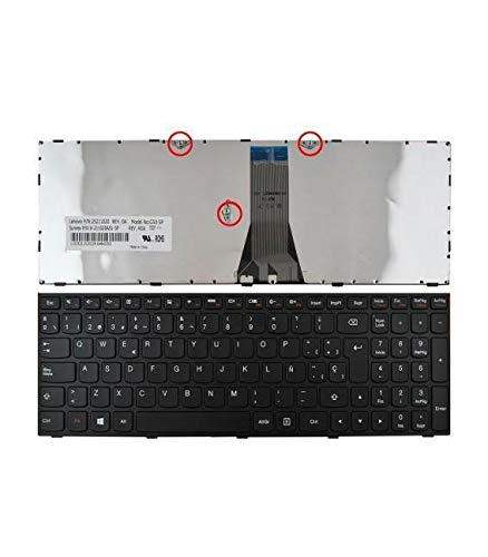 Teclado LENOVO 25214728 (Layout Espanhol) Portatilmovil - - Teclados de substituição para laptop - qwerty, preto, espanhol, português