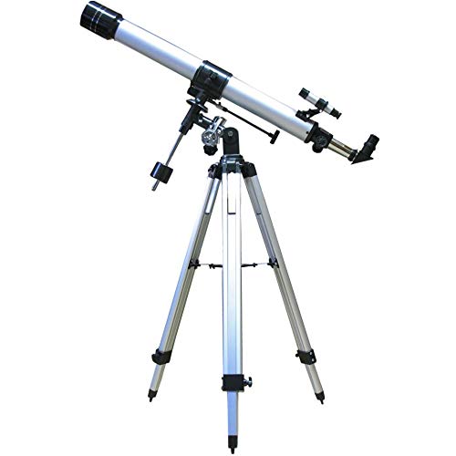 Telescópio ORBINAR 900/70 EQ2 (Azul - Alumínio) Orbinar - Telescópios - 900/70, EQ2, alumínio, oculares x4