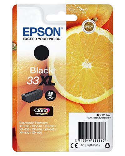 Tinteiro EPSON Tinteiro Preto 33XL (C13T336440) Epson - Cartuchos de toner e jato de tinta - preto, jato de tinta, xp-540, xp-630, xp-635