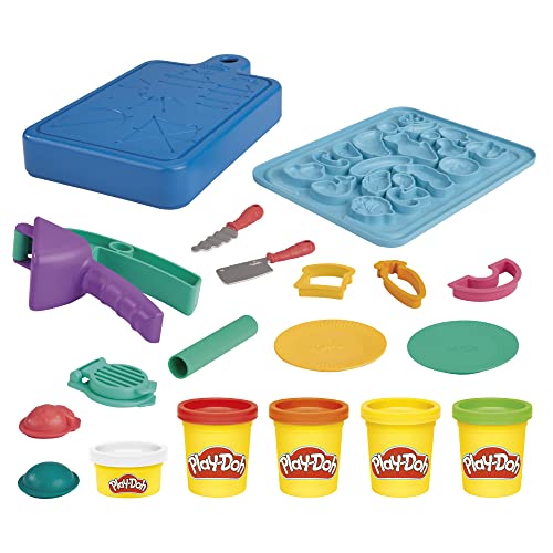 Conjunto de Artesanato HASBRO Play-Doh (Idade Mínima Recomendada: 3 anos) Hasbro - Massa de modelar e putty - 14 acessórios, pratos, 3 anos, dermatologicamente testada