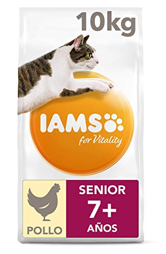Ração para Gato IAMS Vitality (10 Kg - Seca) IAMS - Comida para gatos - proteínas animais, anti-oxidante, vitamina E, 10 kg