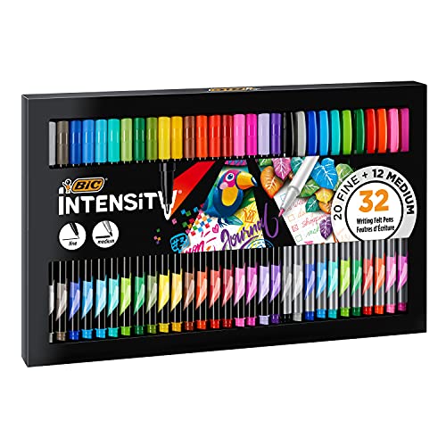 Canetas de Feltro BIC Velleda Multicor (Caixa de 12) BIC - Canetas - 12 canetas, multicor, ponta fina, ponta grossa