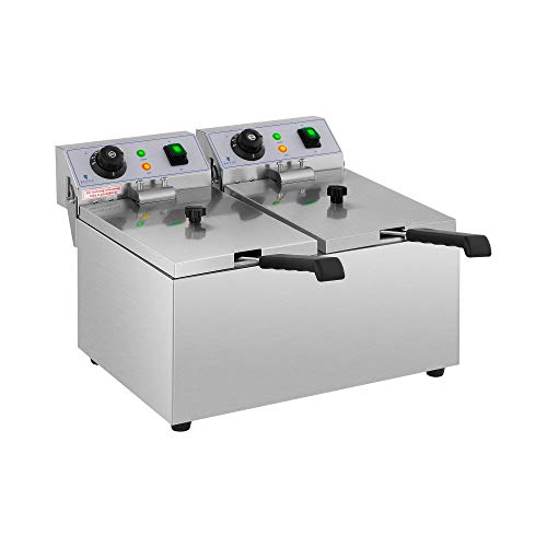 Fritadeira Elétrica Royal Catering Rcef 08Db Royal Catering - Aquecedores de pratos e travessas - elétrica, fritadeira