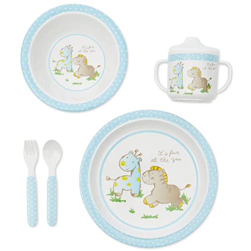 Conjunto de Refeição para Crianças BIECO 5 Peças Supa GmbH - Utensílios de mesa - 5 peças, plástico resistente, máquina de lavar, bebé