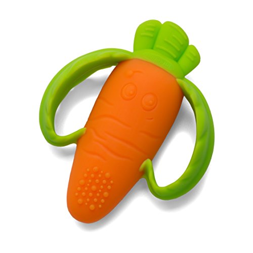 Mordedor LIL' NIBBLE Carrot (0-6 meses) INFANTINO - Móveis para bebês e crianças pequenas - mordedor, 0-6 meses, carrot, ergonómica, textura suave