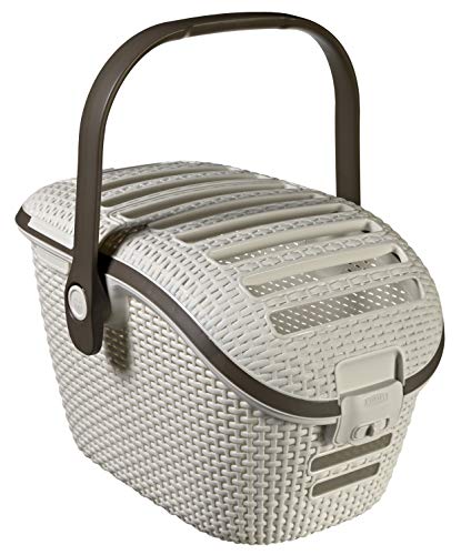 Transportadora para Gatos FERPLAST M (Cinzento - Plástico - 51x38x33 cm) Curver - Transportadoras e gaiolas para animais de estimação - transportadora, gatos, ferplast, cinzento, plástico, 51x38x33 cm