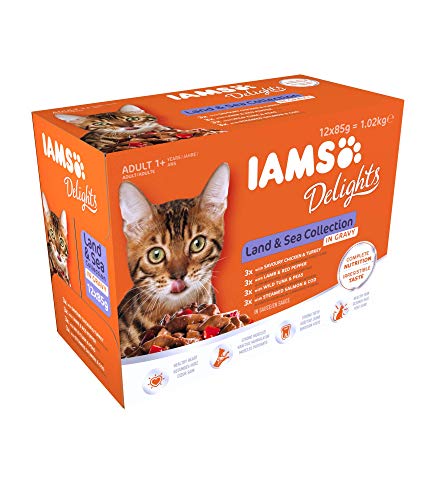 Ração para Gato IAMS Delights (12 x 85 g) IAMS CHAT - Comida para gatos - gato, 85 g, 12 unidades
