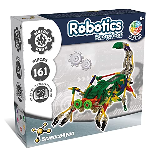 Kit de Engenharia SCIENCE4YOU Robô Interativo Scorpiobot Science4you - Brinquedos - kit, engenharia, robô interativo, scorpiobot, construção, entusiastas