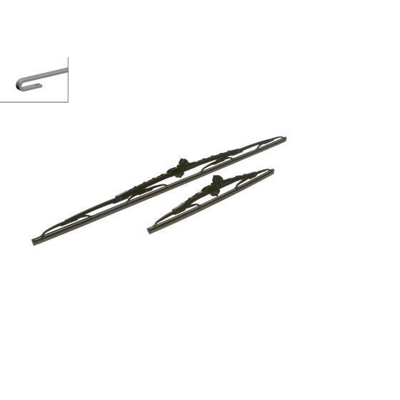 Escova Limpa-Para-Brisas BOSCH Twin 654 Bosch - Peças e acessórios para janelas de veículos automotores - escova, limpa, para-brisa, bosch, twin 654
