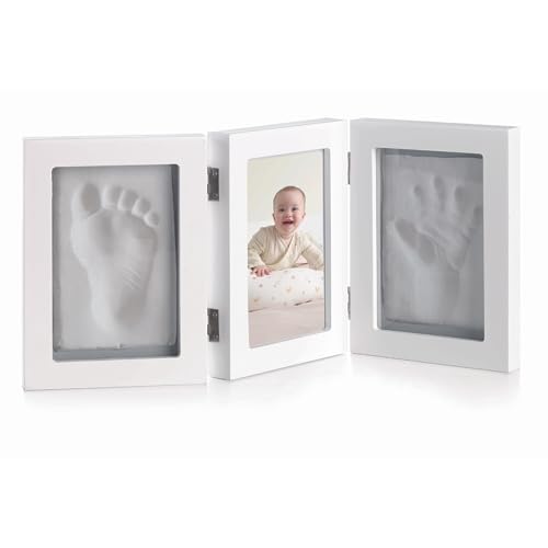 Moldura de Impressão Digital JANÉ Footprint Jané - Porta-retratos - impressão digital, argila esponjosa, moldura branca, adaptável
