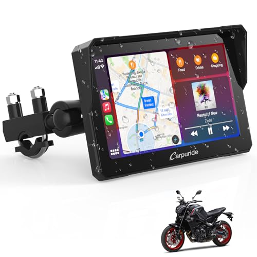Reproductor MP3 CARPURIDE W702 (Bluetooth - 16 GB) carpuride - Aparelhos de áudio e vídeo para veículos e sistemas de painel - bluetooth, 16 gb, android auto, apple carplay, resistente à água