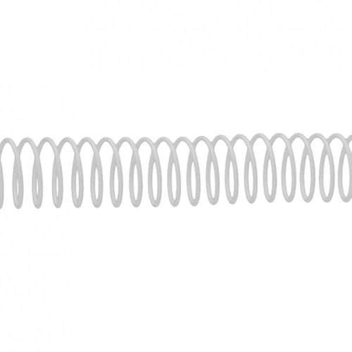Espiral de Encadernação METAL 10Mm Passo 5:1 Branco DHP COMERPA SLU - Pentes e espiras de encadernação - metal, passo 5:1, 10 mm, branco