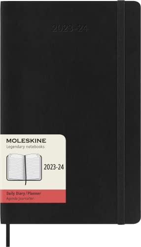 Agenda Diário MOLESKINE Soft Touch (2023/2024 - 18 meses - Preto) 
Marca:
Moleskine
 - Calendários, organizadores e planejadores - agenda diária, moleskine, soft touch, 2023-2024, 18 meses, preto