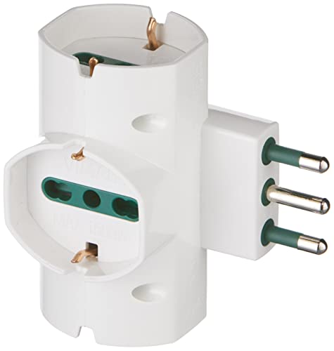 Adaptador elétrico VIMAR RI.00315.B 3 tomada(s) CA Preto Vimar - Fios de extensão - 3 tomadas, ca, preto, visor LED