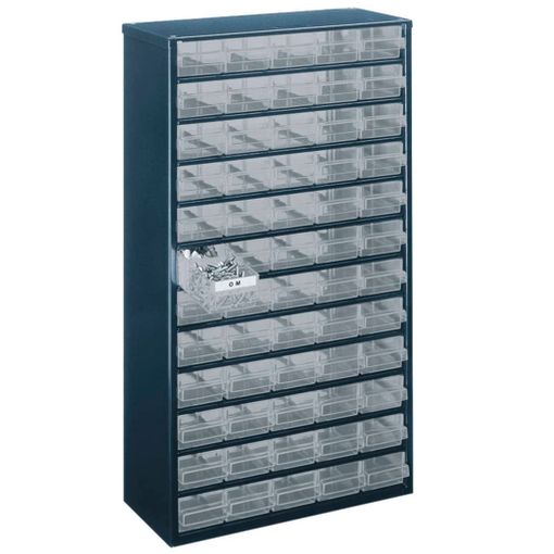 Organizador de Ferramentas RAACO 1260-00 (60 Compartimentos) Raaco - Organizadores de gavetas para casa - 60 compartimentos, 39.6 kg, azul, ferro