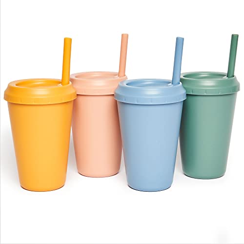 Caneca de Silicone com Tampa NEON KACTUS Kids (12 Oz) Neon Kactus - Canecas - silicone, tampa, neon, kids, 12 oz