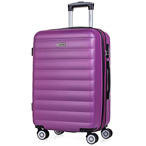 Mala de Viagem ITACA Rígida com 4 Rodas (Cabine - 65 cm - Roxo) ITACA - Malas - rígida, 4 rodas, cabine, 65 cm