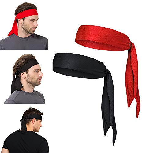 YIZHET 2 Unidades Bandanas para Homem Preto e Verde Yizhet - Faixas de cabelo - bandanas, homem, preto, verde