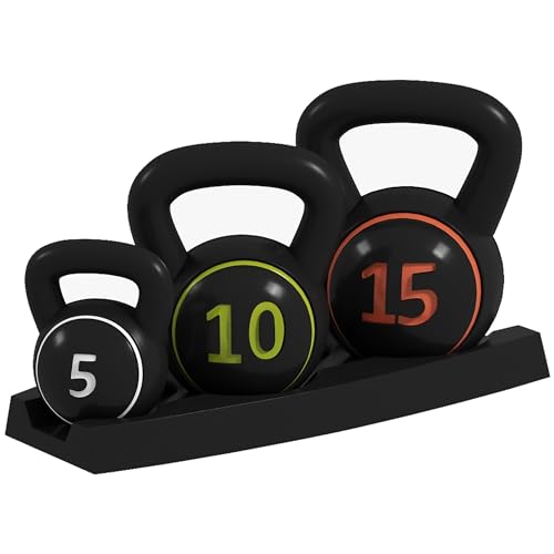Kettlebells SPORTNOW KB-01 (Material: Plástico - 2,2 kg) SPANISH AOSOM - Pesos livres - plástico, 2,2 kg, treino completo