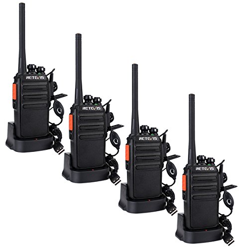 Walkie-Talkie Retevis RT24 (16 Canais - Até 8 Km - Até 12h - Preto) Retevis - Rádios bidirecionais - 16 canais, até 8 km, até 12h
