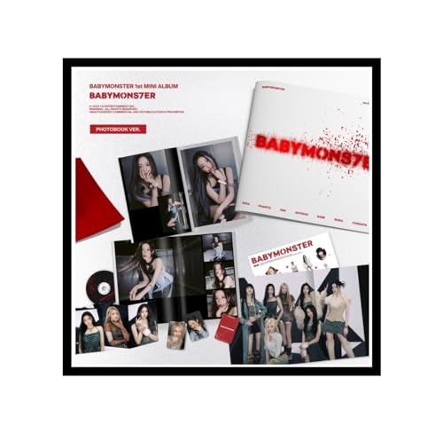 Álbum de Fotografias DREAMUS BABYMONSTER YGP0382 Dreamus - Música e gravações de som - 68 páginas, capa dura, acordeão, cartões selfie