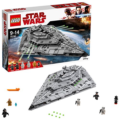 LEGO Star Wars: Primeira Ordem Estrela de Guerra - 75190 (Idade Mínima: 7) LEGO - Blocos de encaixe - lego, star wars, primeira ordem, estrela de guerra, jogo de construção