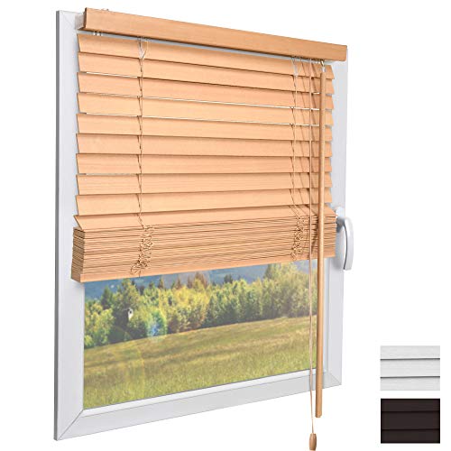 Persiana de Madeira Sól Decor Jh3 Optic Wood sellvin AG - Persianas e cortinas - persiana, madeira, sól decor, jh3 optic wood, dimensões, cor branco