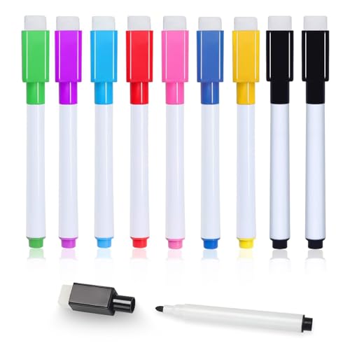Marcador para Quadro Branco MEGA ROLLS 10 Peças yummici - Marcadores e marcadores de texto - 10 peças, preto, cores variadas