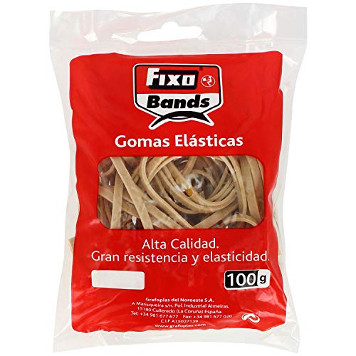 Bolsas para Gomas FIXO (100 Unidades - 4mmx12cm) Grafoplás - Elásticos - 100 unidades, 4mmx12cm, alta qualidade, grande resistência