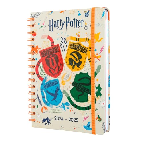 Agenda Escolar ERIK EDITORES Harry Potter (A5 - 2024/2025 - Semanal - 14.8x21cm) Grupo Erik - Calendários, organizadores e planejadores - A5, 2024-2025, semanal, Harry Potter