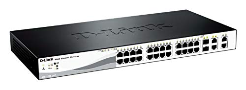Switch D-LINK DES-1210-28P (24 Portas Gigabit - 2.4Gbps) D-Link - Concentradores e comutadores - 24 portas, gigabit, 2.4gbps, ethernet