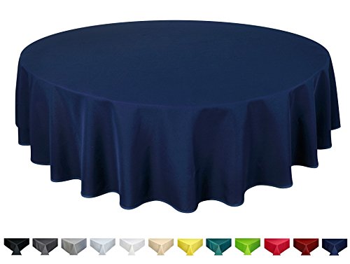 Toalha de Mesa HOMEMANIA Redondo (Azul - Poliéster - 45x45 cm) Home Direct - Toalhas de mesa - poliéster, 45x45 cm, resistente ao calor, fácil de lavar